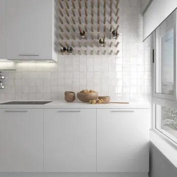 Manacor White 100x100mm Wall Tile