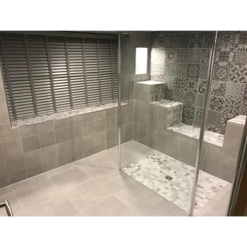 Skyros Blanco Wall and Floor Tiles Bathroom Roomset