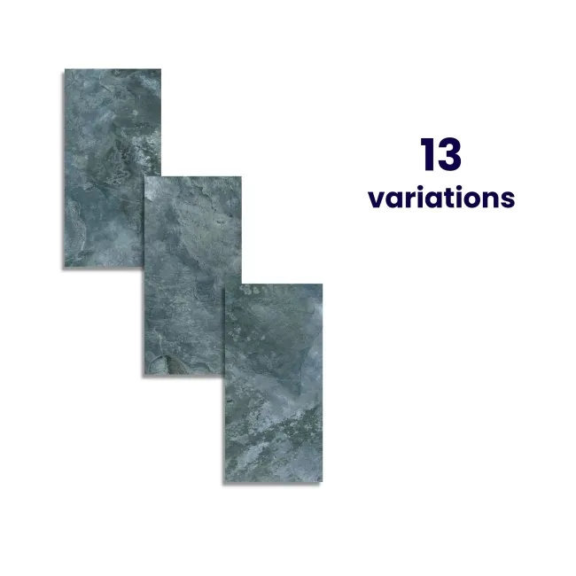 Slate Way Blue Matt Porcelain Wall and Floor Tile