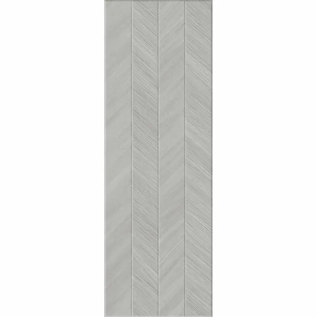 Bercy Chevron Decor Grey Concrete Effect Matt Ceramic Wall Tile