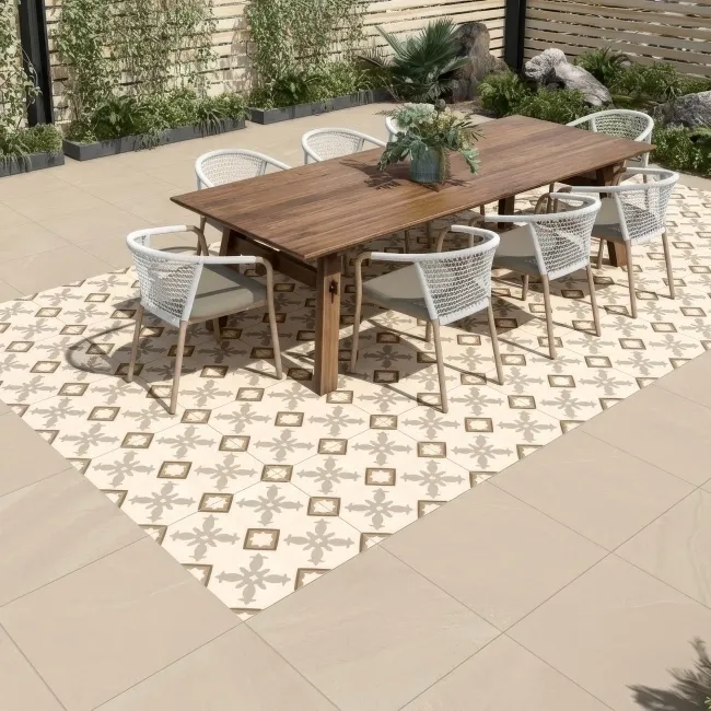 Burlingstone Decor Sand Matt Porcelain Outdoor Slab Tile