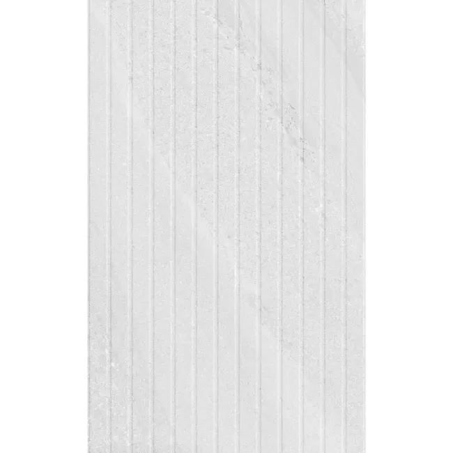Urbano White Decor Stone Effect Matt Ceramic Wall Tile