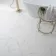 Crystal White Marble Tile Luxury Click Vinyl Flooring 5.5mm