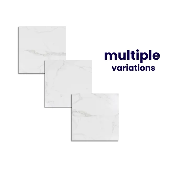 Carrara White Matt Marble Porcelain Floor Tile