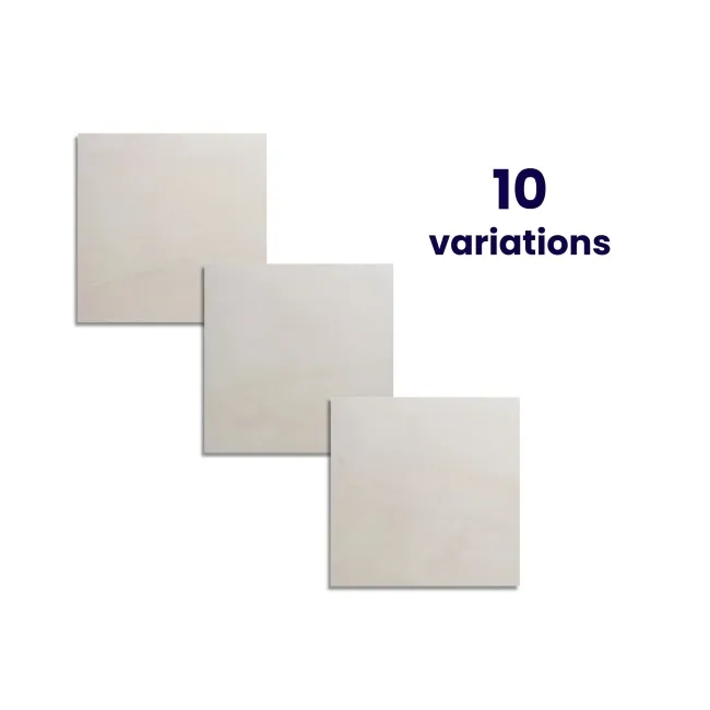 Augusta White Slate Effect Matt Porcelain Floor Tile