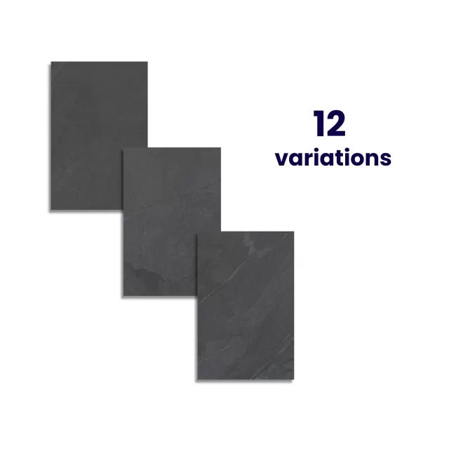 Kayrak Anthracite Slate Effect Matt Porcelain Wall and Floor Tile