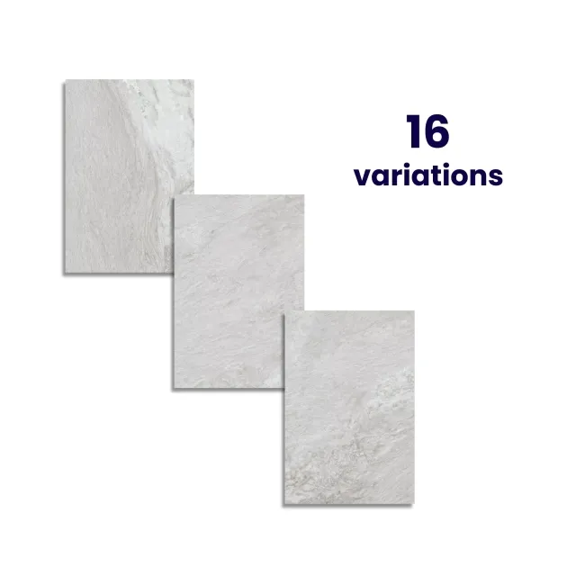 Piazza Light Grey Stone Effect Matt Porcelain Large Outdoor Slab Tile