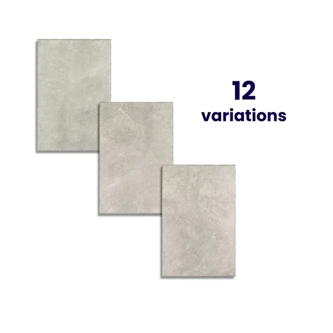 Imperial Grey Chiseled Edge Stone Effect Italian Porcelain Outdoor Slab