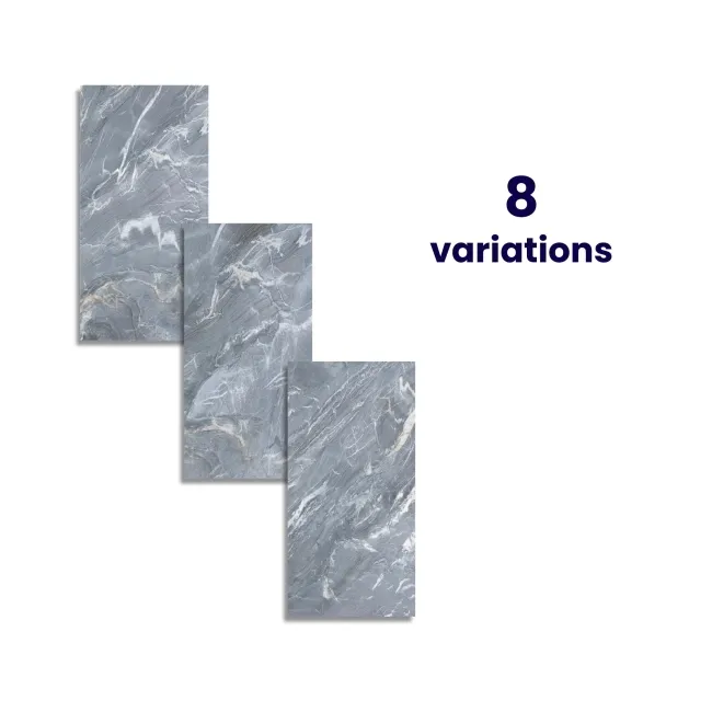 Aroma Blue Marble Effect Polished Porcelain Wall and Floor Tile