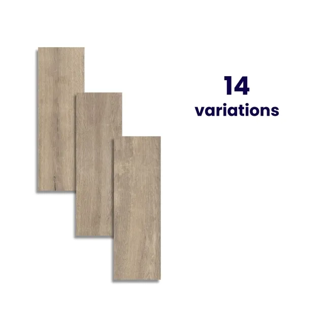 Forest Taupe Oak Wood Effect Matt Ceramic Floor Tile