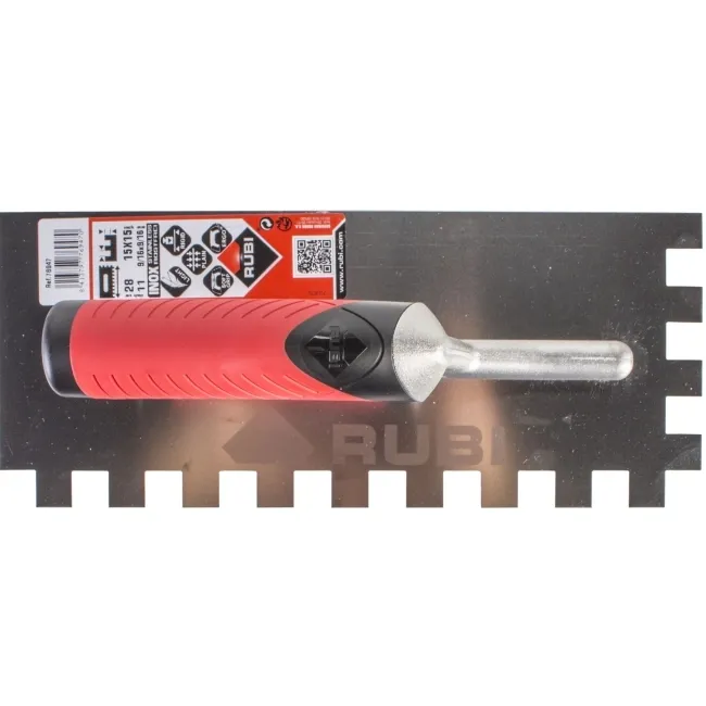 6mm Rubi INOXStainless Steel Notched Trowel