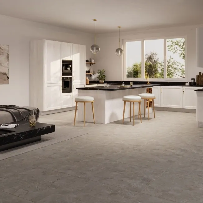Baltico White Stone Effect Matt Large Porcelain Tile