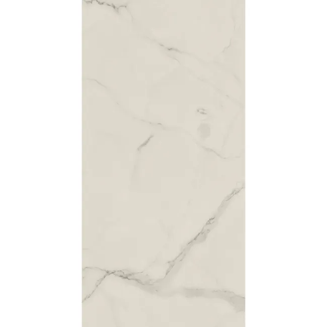 Crystal White Marble Tile Luxury Click Vinyl Flooring 5.5mm