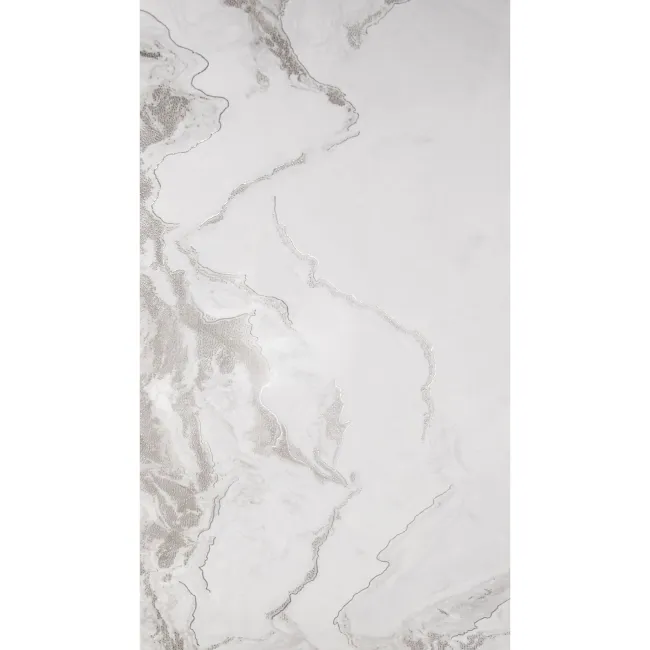 Fenndi Silver Marble Effect Polished Porcelain Tile