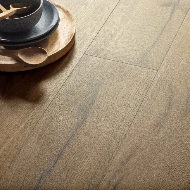 Roca Indiana Dark Oak Wood Effect Matt Porcelain Floor Tile