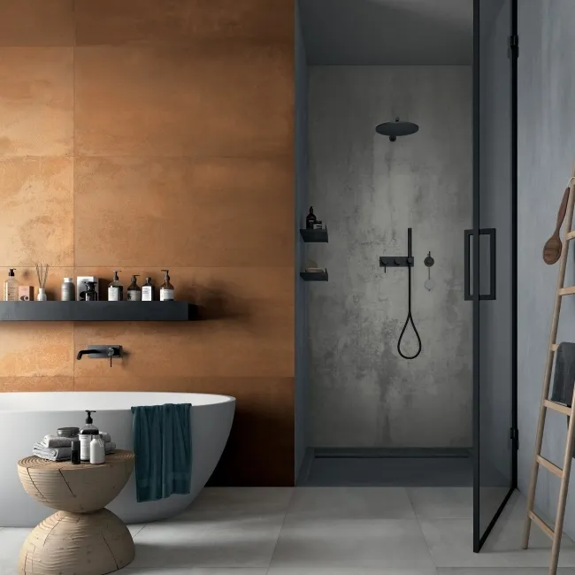 Lemmy Pumpkin Gold Italian Matt Porcelain Wall and Floor Tiles