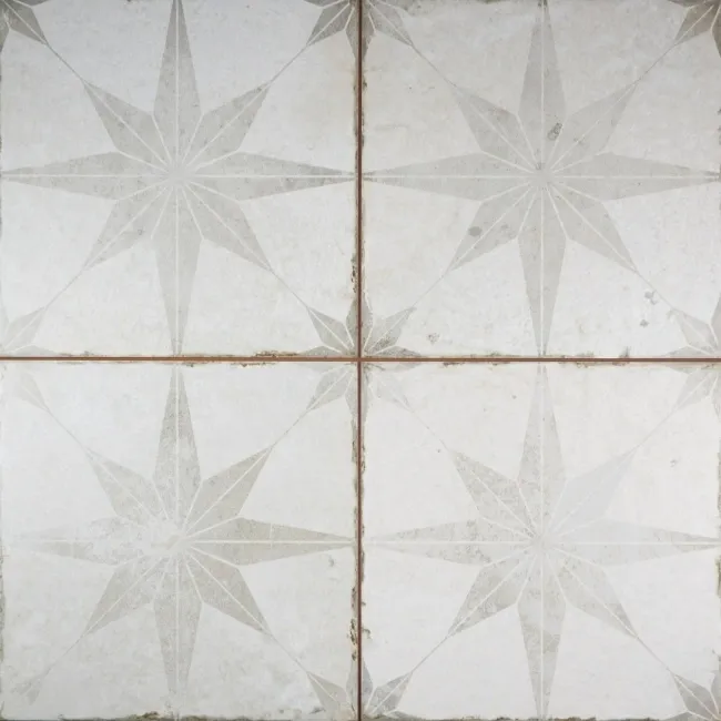 Metropolis Star Silver Wall and Floor Tiles