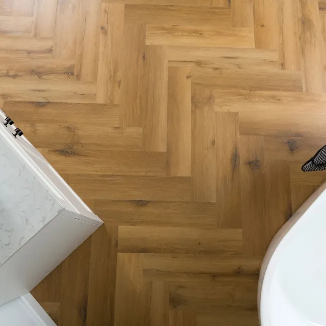 Paris Classic Oak Herringbone Luxury Click Vinyl Flooring 5mm