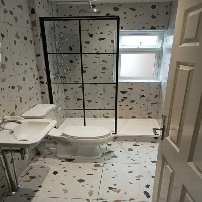 Trend White Terrazzo Multicolour Wall and Floor Tile