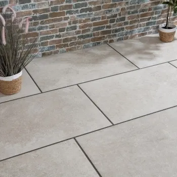 Imperial Beige Chiseled Edge Stone Effect Italian Porcelain Outdoor Slab