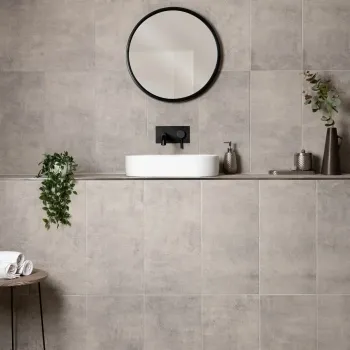 Urban Grey Cement Effect Matt Porcelain Wall and Floor Tile