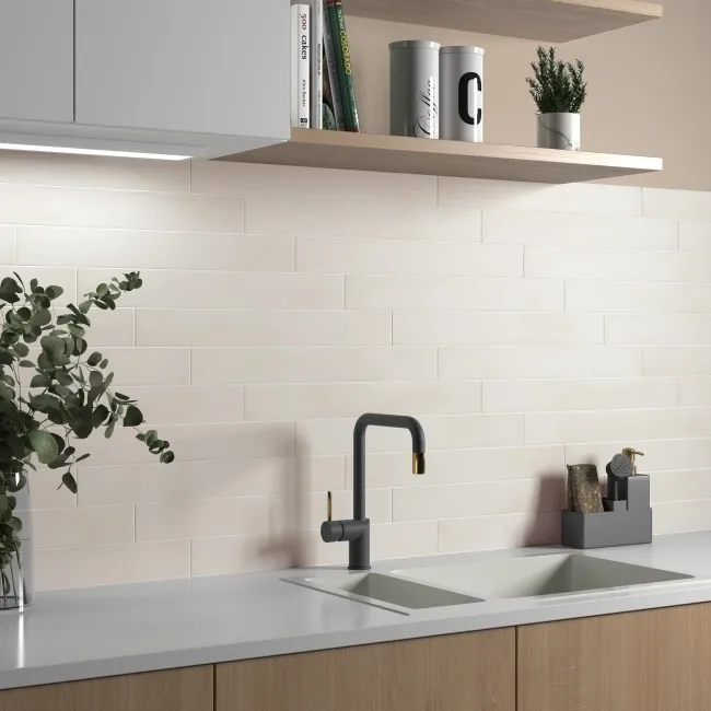 Stonella Ivory Stone Effect Matt Porcelain Wall and Floor Tile