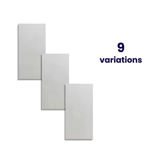 Augusta White Slate Effect Matt Porcelain Wall and Floor Tile