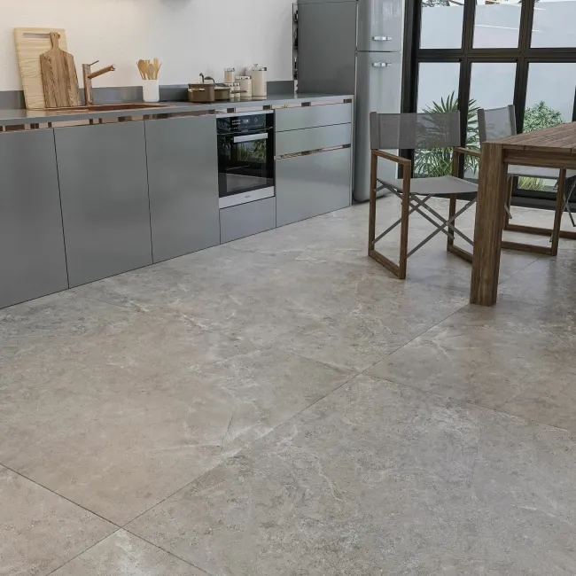 Dalyan Grey Stone Effect Matt Large Porcelain Floor Tile