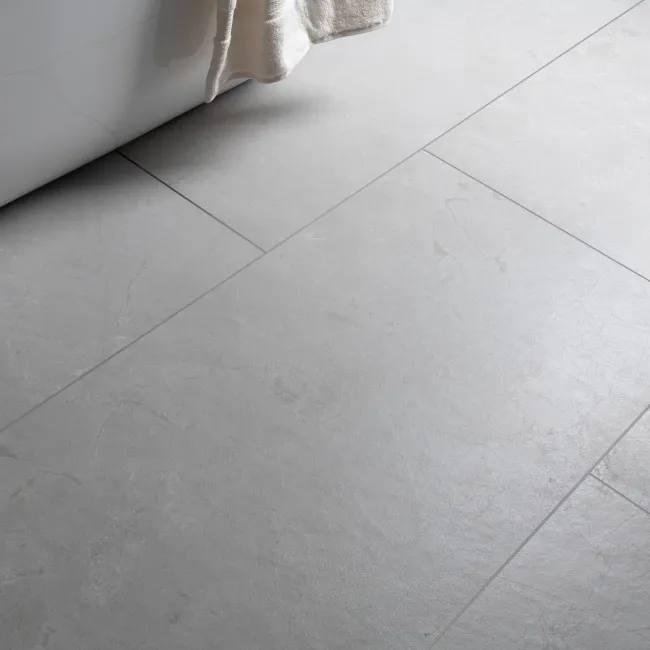 Neeko White Stone Effect Matt Porcelain Tile