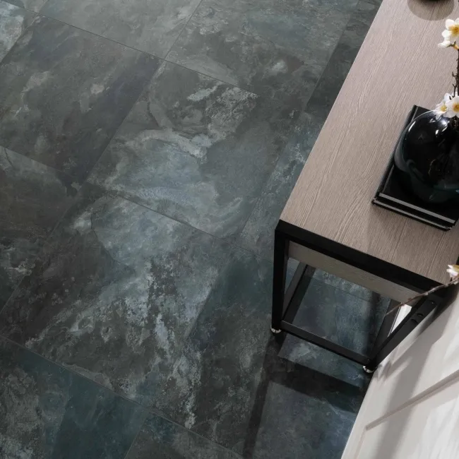 Slate Way Blue Matt Porcelain Floor Tile