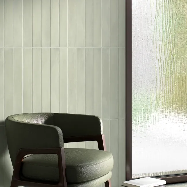 Stonella Green Stone Effect Matt Porcelain Wall and Floor Tile