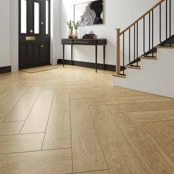 Authentic Beige Oak Wood Effect Matt Porcelain Floor Tile