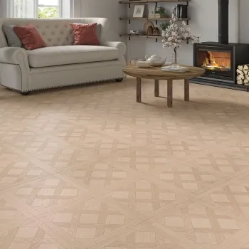 Clovelly Light Oak Parquet Pattern Effect Laminate Flooring 12mm