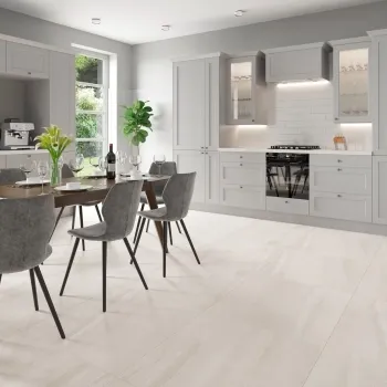 Rochetta Ice White Stone Effect Matt Large Porcelain Tile