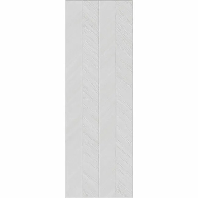 Bercy Chevron Decor Light Grey Concrete Effect Matt Ceramic Wall Tile