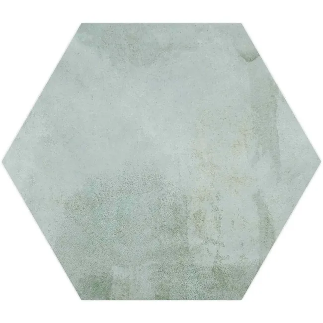 Oasis Aquamarine Hexagon Matt Porcelain Wall and Floor Tile