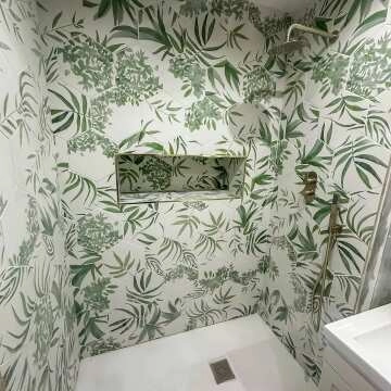 Oasis Floral Patterned Hexagon Matt Porcelain Wall and Floor Tile