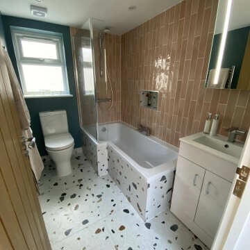 Trend White Terrazzo Multicolour Wall and Floor Tile