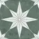Supernova Star Green Patterned Matt Vitrified Ceramic Floor Tile