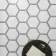 Fusion White Marble Effect & Stone Border Hexagon Tile