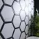 Fusion White Marble Effect & Black Border Hexagon Tile