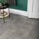 Concrete Effect Grey Tile Luxury Click Vinyl Flooring 5mm