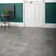 Concrete Effect Grey Tile Luxury Click Vinyl Flooring 5mm