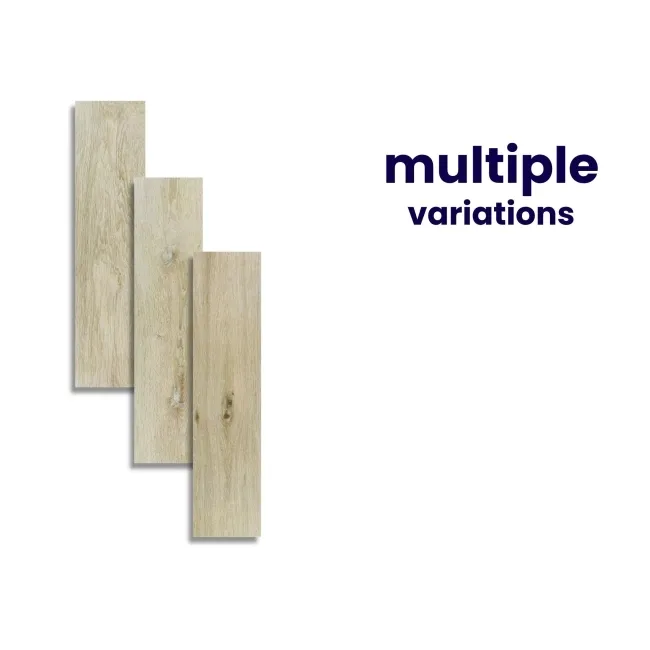 Tejos Greige Porcelain Wood Effect Floor Tile