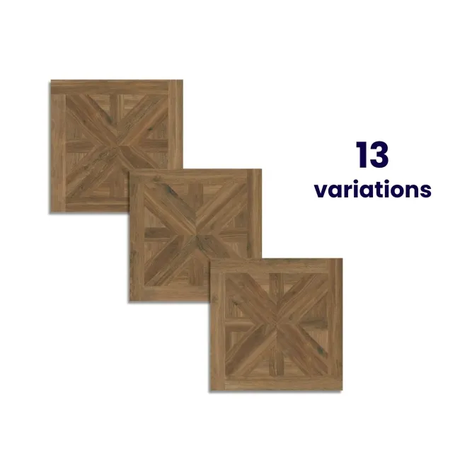 Volte Walnut Woven Wood Effect Matt Porcelain Floor Tile