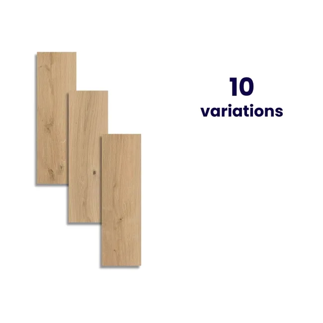 SandWood Beige Oak Wood Effect Matt Porcelain Floor Tile