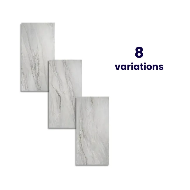 Roca Platinum Grey Stone Effect Porcelain Wall and Floor Tile 