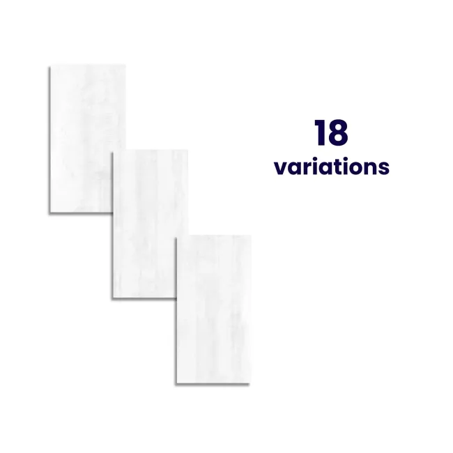 Enya White Concrete Effect Matt Porcelain Wall and Floor Tile