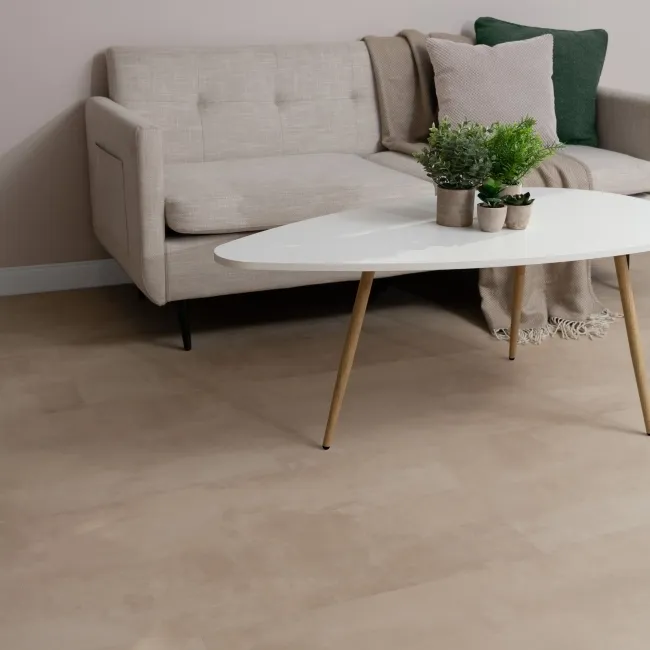 Antalya Beige Stone Tile Luxury Click Vinyl Flooring 6mm