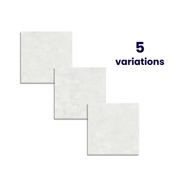 Newcon White Concrete Effect Matt Porcelain Outdoor Slab Tile